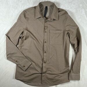Lululemon Size Small Commission Shirt Long Sleeve Cotton Stretch Button C18